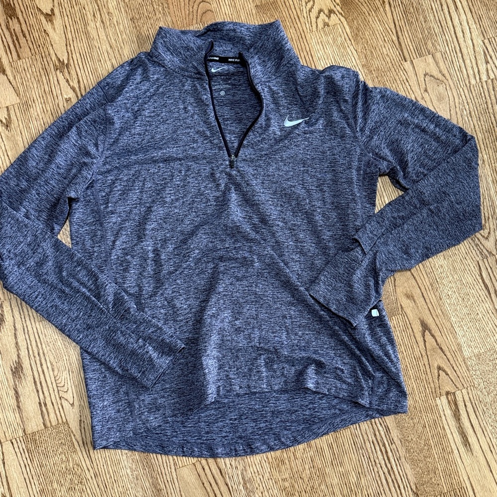Nike Dri- fit‎ half zip running pullover woman’s size M